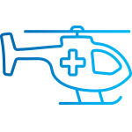icon of a medical helicopter
