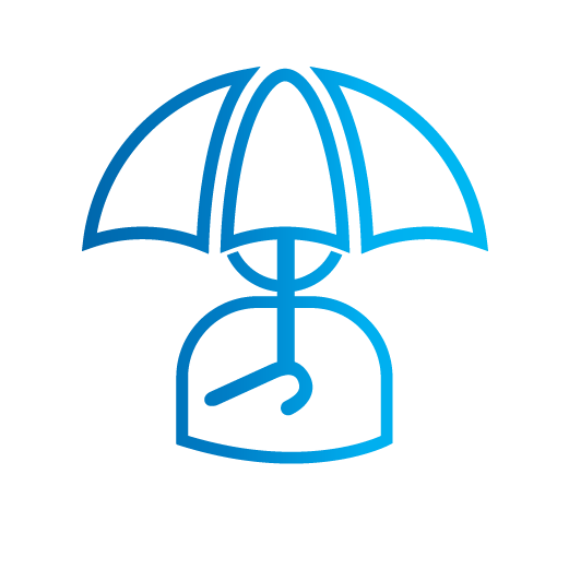 Icon of an umbrella